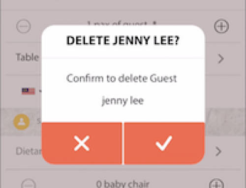 How to delete a guest in app?